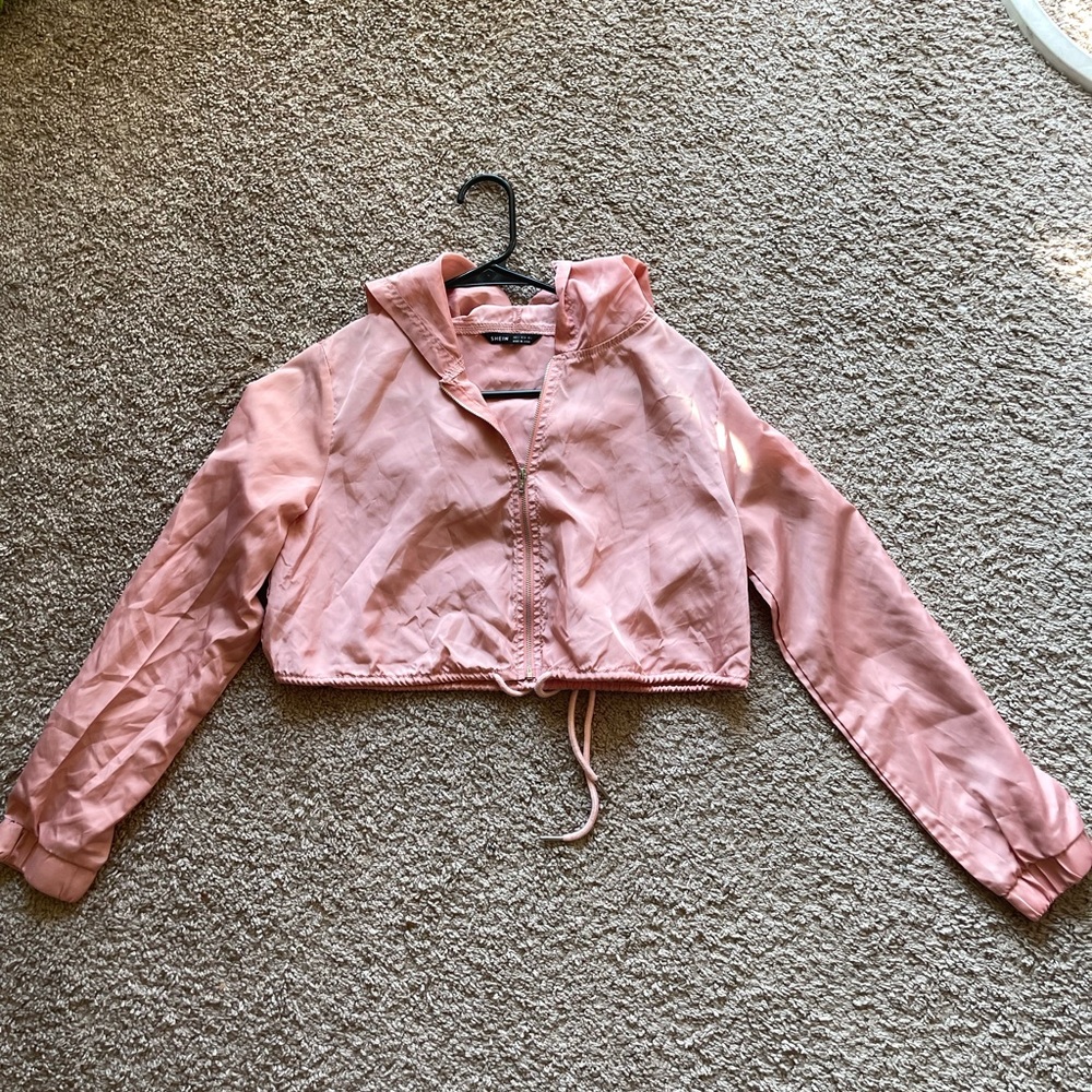 Women’s SHEIN Pink Cropped Jacket